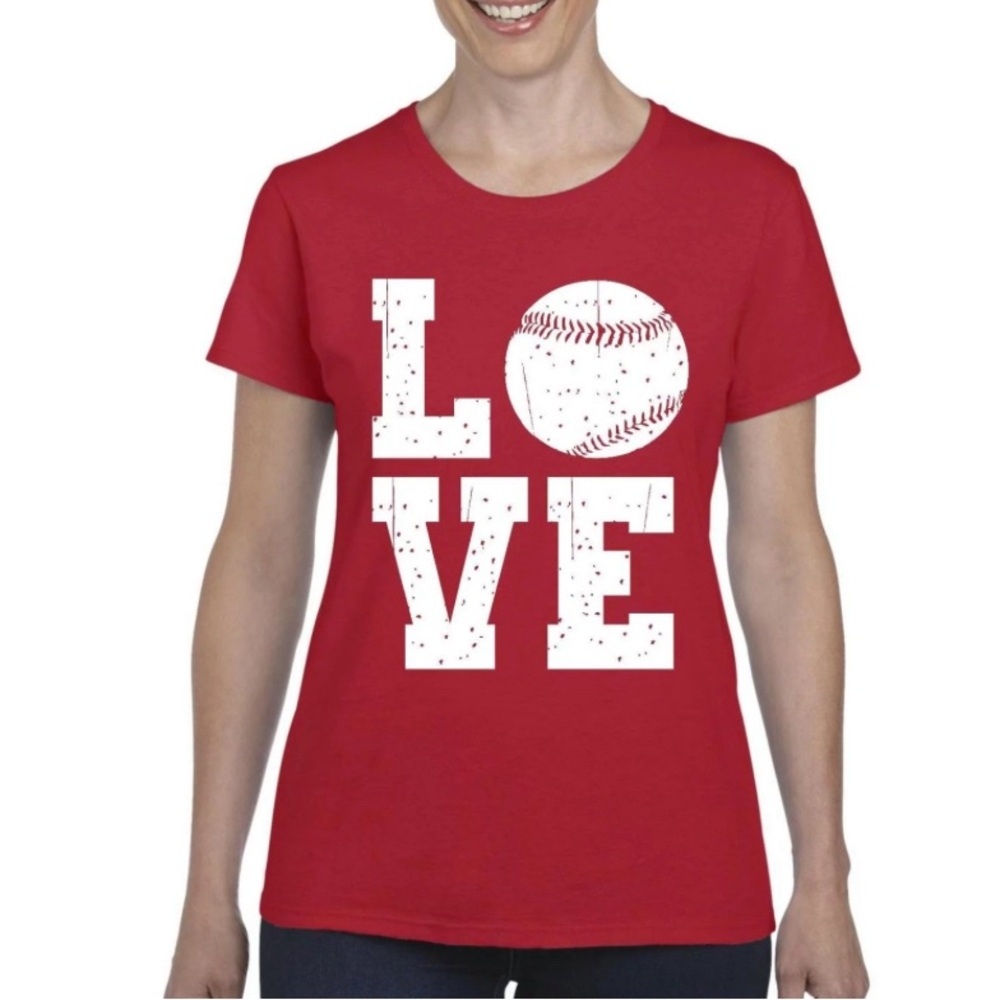 Gildan women’s t-shirt baseball large -New‎